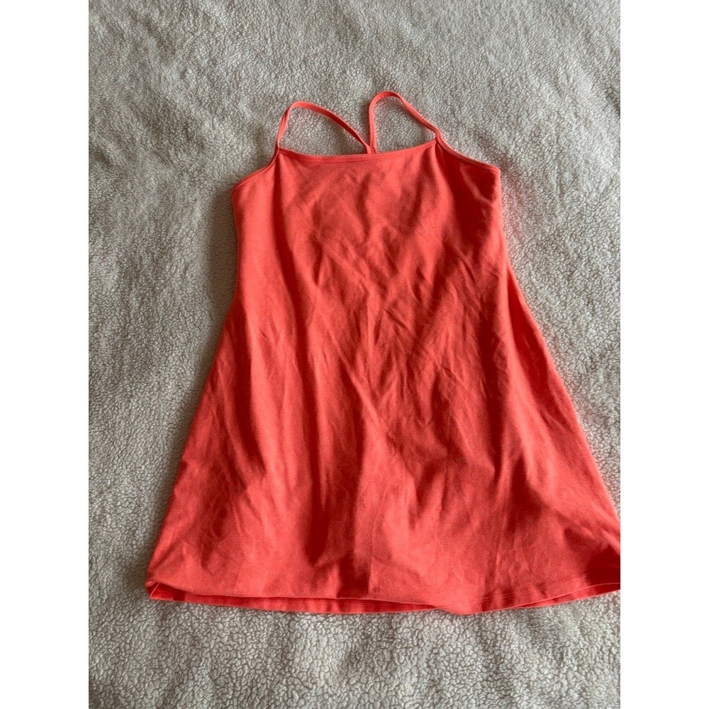OFFLINE by Aerie The Hugger Exercise Dress Coral Heather Built-in Shorts Medium